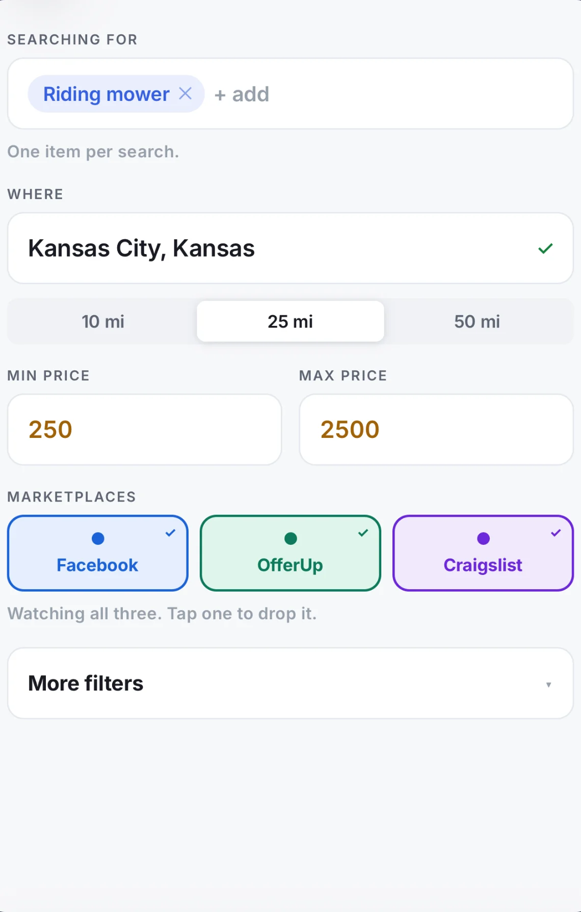 Deal Scanner app